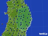 2017年08月18日の岩手県のアメダス(日照時間)