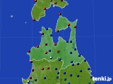 青森県のアメダス実況(日照時間)(2017年08月19日)