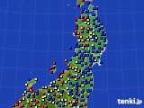 2017年08月20日の東北地方のアメダス(日照時間)