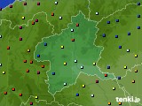 群馬県のアメダス実況(日照時間)(2017年08月21日)