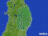 岩手県のアメダス実況(降水量)(2017年08月22日)