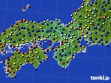 近畿地方のアメダス実況(日照時間)(2017年08月22日)