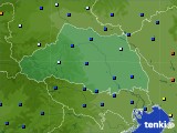 埼玉県のアメダス実況(日照時間)(2017年08月22日)