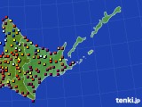 道東のアメダス実況(日照時間)(2017年08月23日)