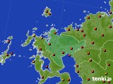 佐賀県のアメダス実況(気温)(2017年08月24日)