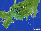 東海地方のアメダス実況(降水量)(2017年08月25日)