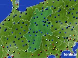 長野県のアメダス実況(日照時間)(2017年08月25日)