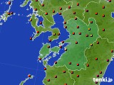 2017年08月25日の熊本県のアメダス(気温)