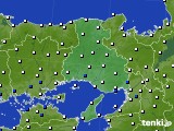 2017年08月25日の兵庫県のアメダス(風向・風速)