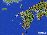 九州地方のアメダス実況(気温)(2017年08月26日)