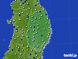 2017年08月26日の岩手県のアメダス(風向・風速)