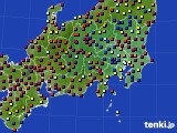 関東・甲信地方のアメダス実況(日照時間)(2017年08月27日)