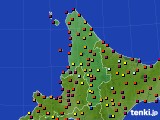 2017年08月27日の道北のアメダス(日照時間)