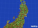 2017年08月27日の東北地方のアメダス(気温)