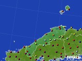 2017年08月28日の島根県のアメダス(日照時間)