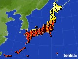 アメダス実況(気温)(2017年08月29日)