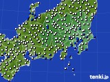 関東・甲信地方のアメダス実況(風向・風速)(2017年08月29日)