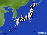 2017年08月29日のアメダス(風向・風速)