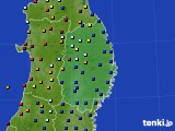 岩手県のアメダス実況(日照時間)(2017年08月30日)