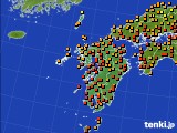 九州地方のアメダス実況(気温)(2017年08月31日)