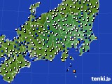 関東・甲信地方のアメダス実況(風向・風速)(2017年08月31日)