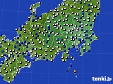2017年08月31日の関東・甲信地方のアメダス(風向・風速)
