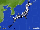 2017年08月31日のアメダス(風向・風速)