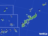 沖縄県のアメダス実況(風向・風速)(2017年08月31日)