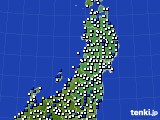 東北地方のアメダス実況(風向・風速)(2017年09月01日)