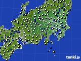 関東・甲信地方のアメダス実況(風向・風速)(2017年09月01日)