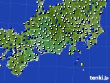 2017年09月01日の東海地方のアメダス(風向・風速)