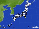 2017年09月01日のアメダス(風向・風速)