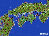 四国地方のアメダス実況(日照時間)(2017年09月02日)