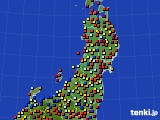 東北地方のアメダス実況(日照時間)(2017年09月03日)