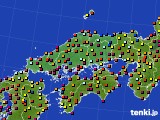中国地方のアメダス実況(日照時間)(2017年09月03日)