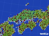 中国地方のアメダス実況(日照時間)(2017年09月03日)