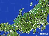 北陸地方のアメダス実況(風向・風速)(2017年09月03日)