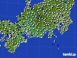 2017年09月03日の東海地方のアメダス(風向・風速)