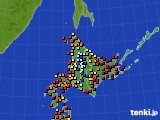 2017年09月04日の北海道地方のアメダス(日照時間)