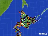 北海道地方のアメダス実況(日照時間)(2017年09月04日)
