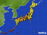 アメダス実況(気温)(2017年09月04日)