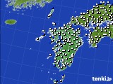 2017年09月04日の九州地方のアメダス(風向・風速)