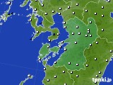 熊本県のアメダス実況(風向・風速)(2017年09月04日)