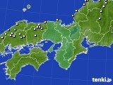 近畿地方のアメダス実況(降水量)(2017年09月06日)