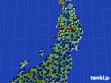 東北地方のアメダス実況(日照時間)(2017年09月06日)