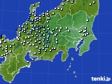 関東・甲信地方のアメダス実況(降水量)(2017年09月07日)