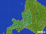 道央のアメダス実況(気温)(2017年09月07日)