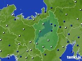 滋賀県のアメダス実況(風向・風速)(2017年09月08日)