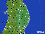 岩手県のアメダス実況(風向・風速)(2017年09月08日)