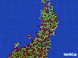 東北地方のアメダス実況(日照時間)(2017年09月09日)